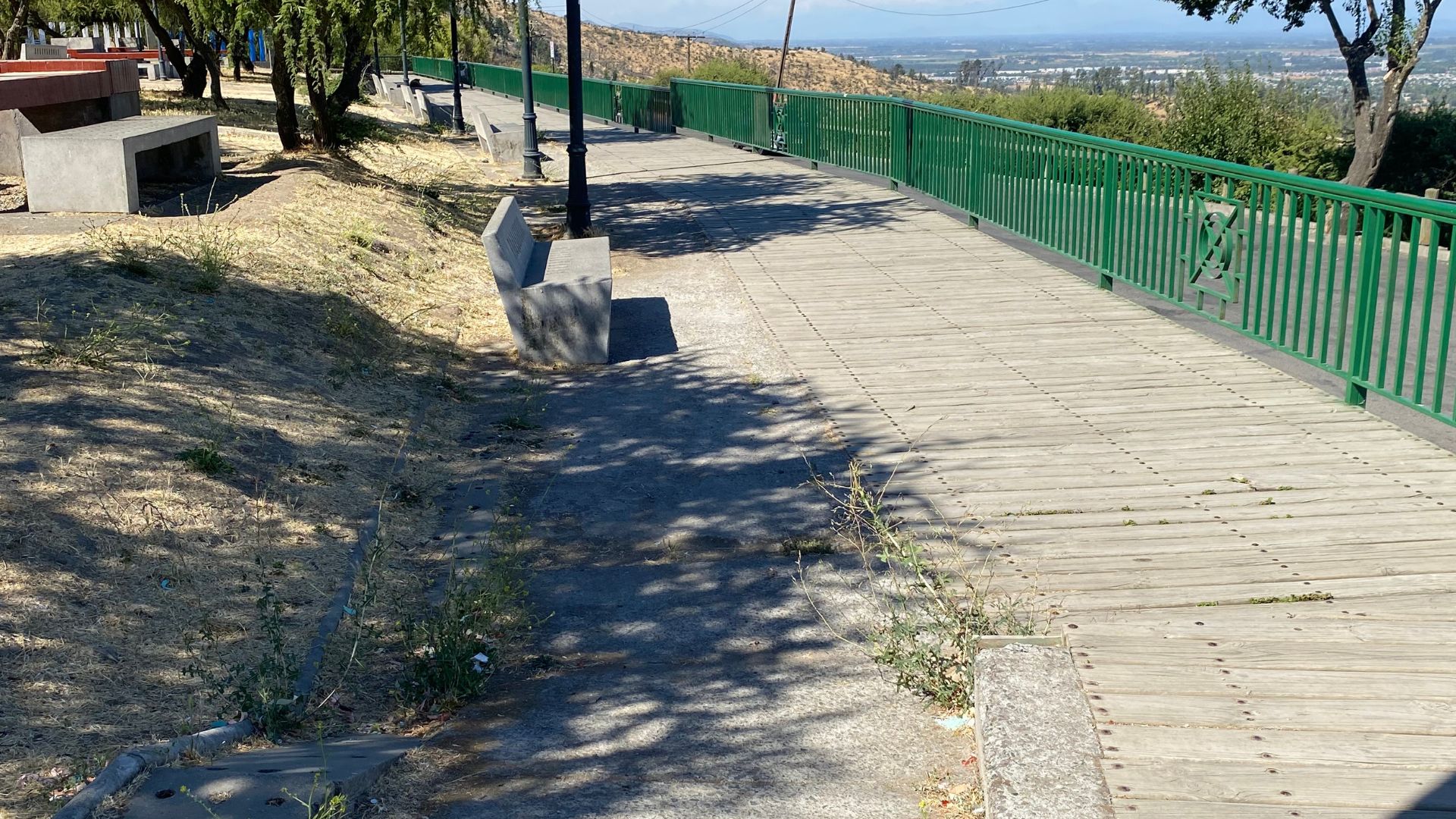 Fotografía en detalle del sector con sombra